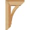 Ekena Millwork Thorton Slat Rough Sawn Bracket w/ Offset Brace, Western Red Cedar, 6"W x 14"D x 22"H BKT0604X14X22THR06RWR - alternate 4
